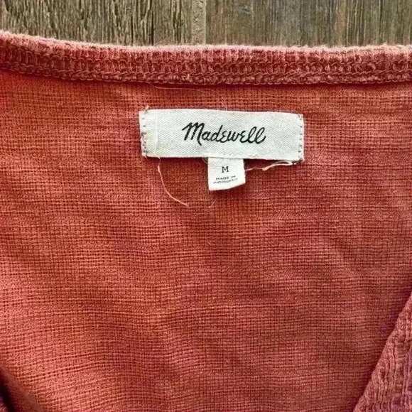 MADEWELL Texture & Thread Wrap-Tie Tank Top Style: L8969 Sz M Side Tie office - Picture 4 of 9